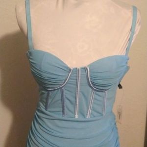 Baby Blue Corset Dress